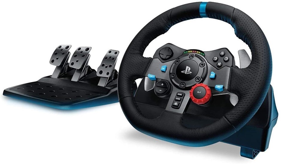 Logitech G29 Driving Force Racing Wheel and Floor Pedals, Real Force Feedba