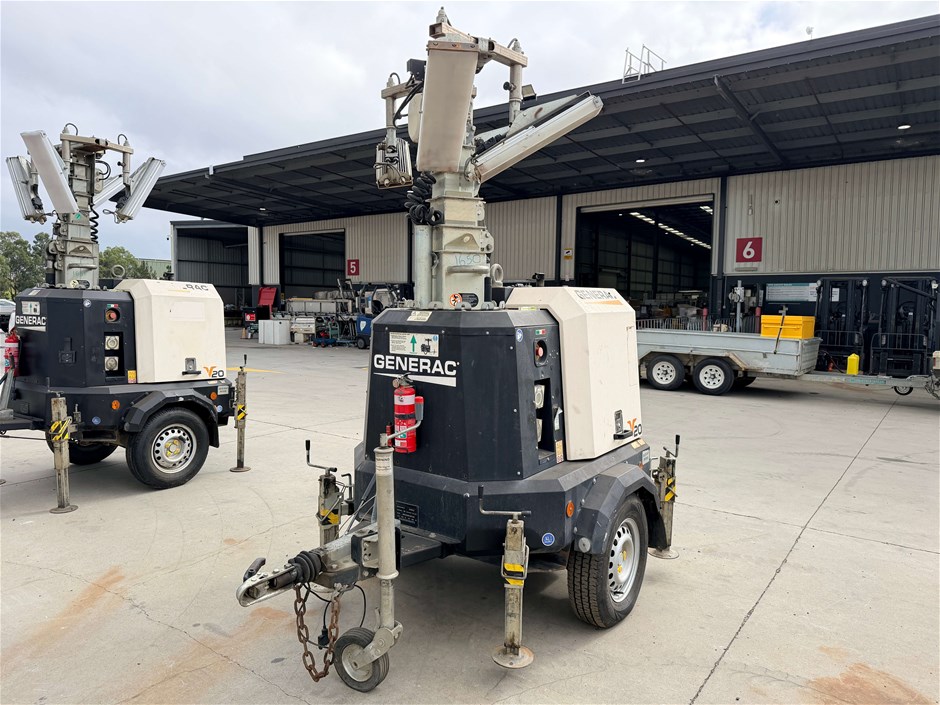 2018 Generac V20 Single Light Tower Trailer