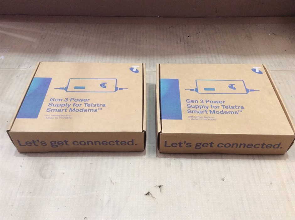 Telstra TS-PSU GEN3 Smart Modem Power Supply - New (Lot of 2)