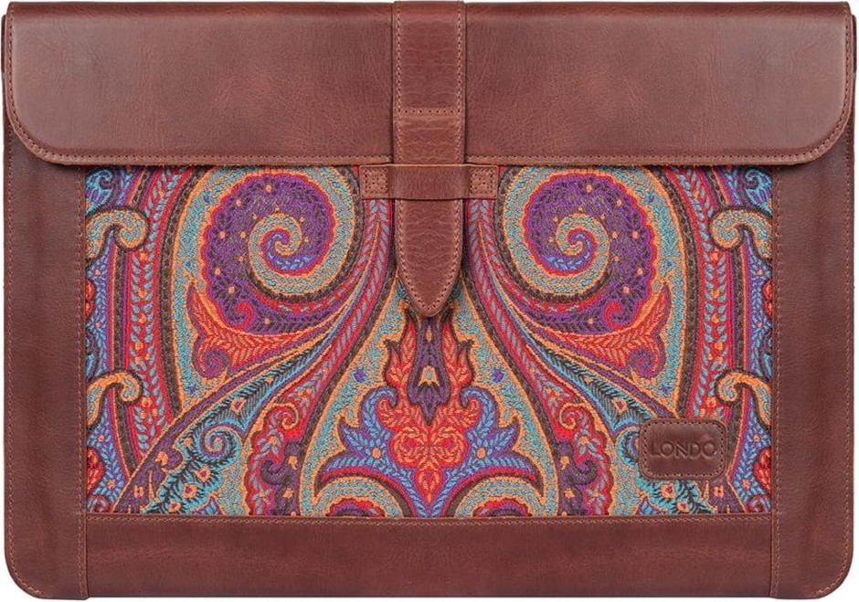 LONDO Top Grain Leather MacBook Laptop Sleeve Bag. Comes In Gift Box. Size: