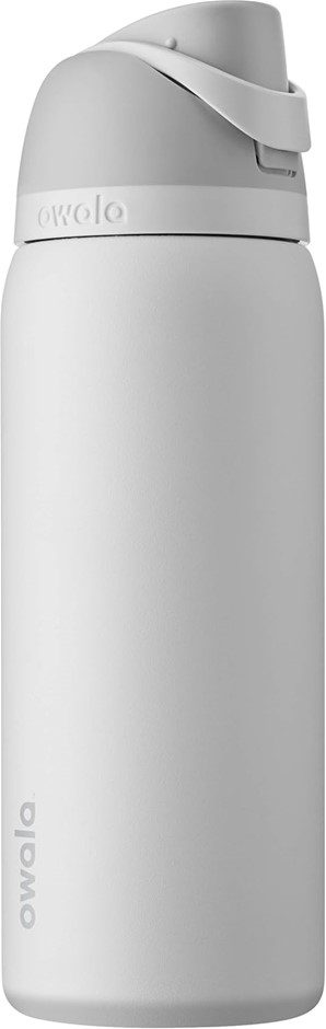 OWALA FreeSip Insulated Stainless Steel Water Bottle with Straw, BPA-Free S