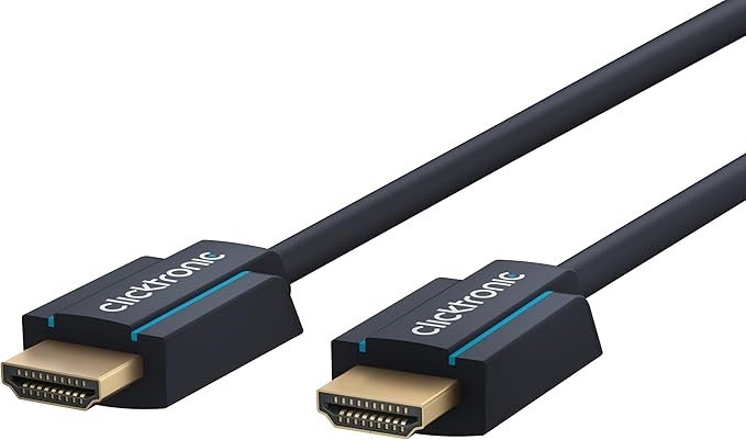 Clicktronic HDMI to HDMI 2.0 Cable with Ethernet, 7.5 Meter Length