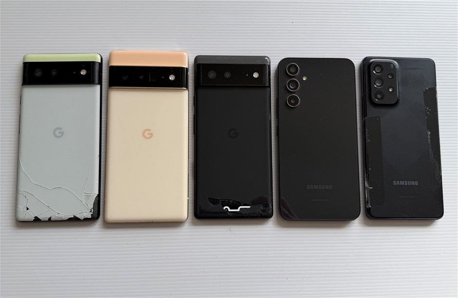 Google Pixel 6 / 6 Pro & Samsung A53 / A54 - For Parts (Lot of 5)