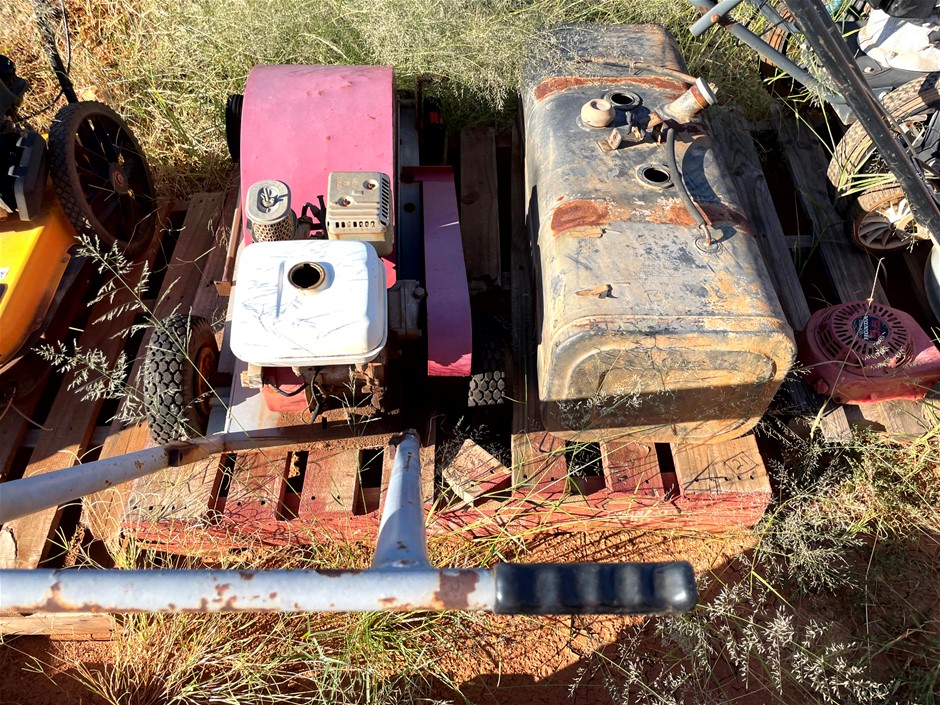 Pallet of Mini Trencher and Fuel Tank