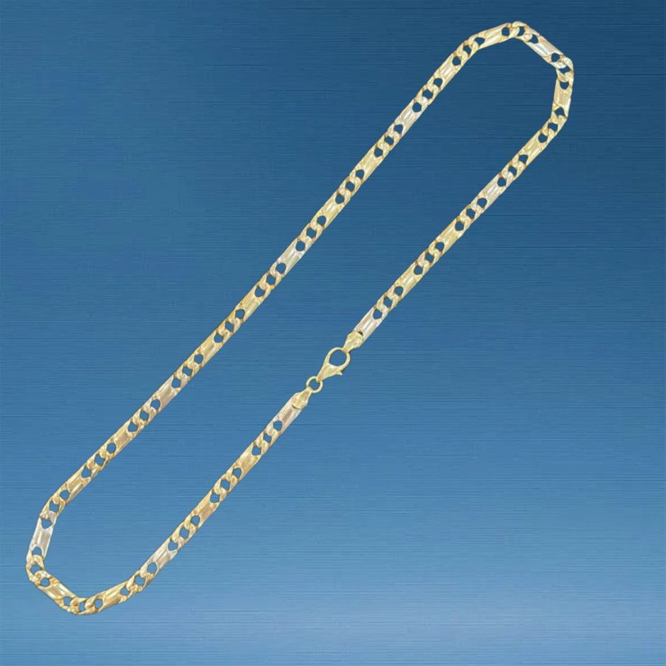CHAIN YELLOW & WHITE GOLD