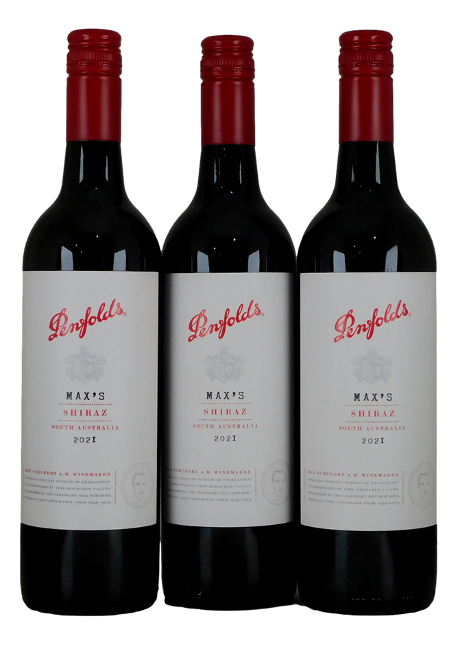 Penfolds Max`s Shiraz 2021 (3x 750mL) SA