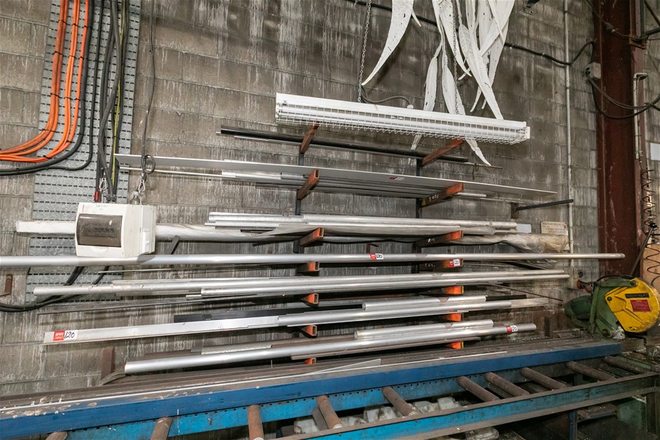 Aluminium Tube Stock (Unused) And Rack