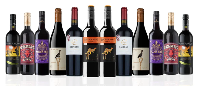 Australian Mixed Red Wine Dozen Featurin