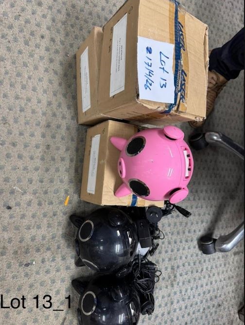 END OF LEASE SALE: mixed lot of iPig Stereo Speakers