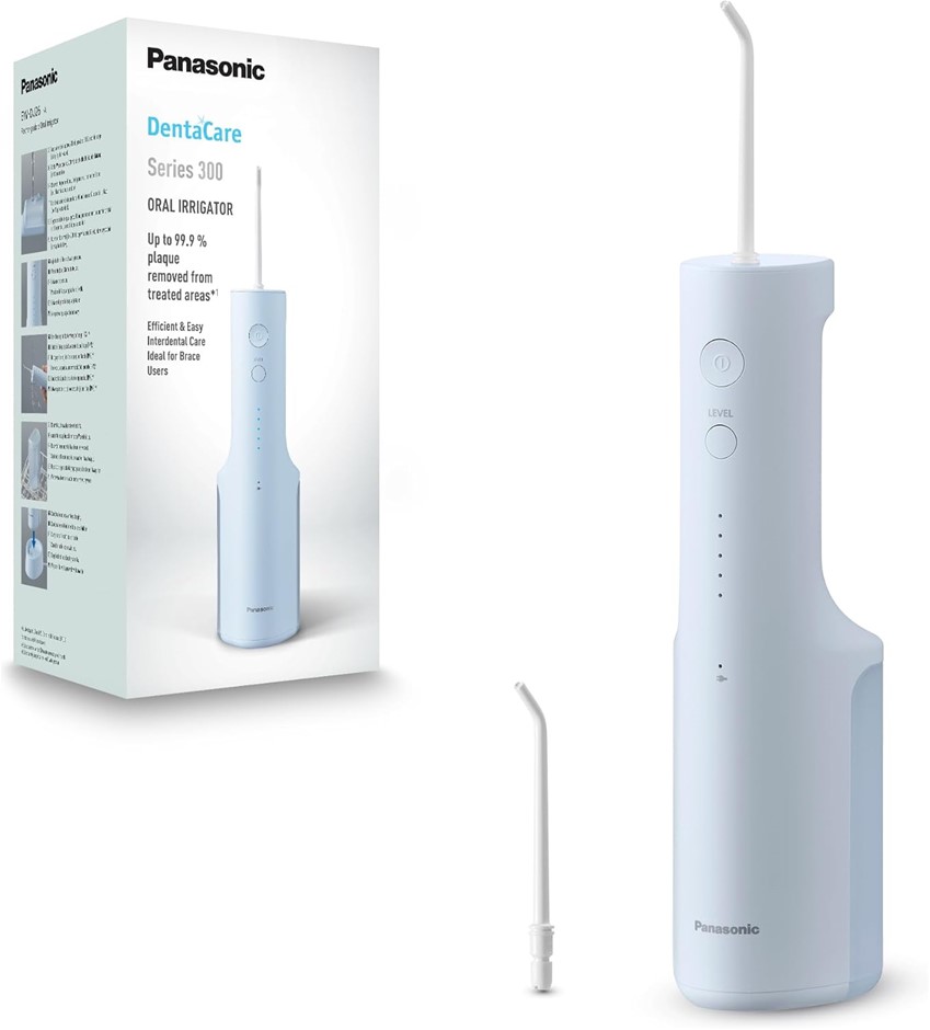 PANASONIC Rechargeable Cordless Water Flosser/Oral Irrigator with 5 Water P
