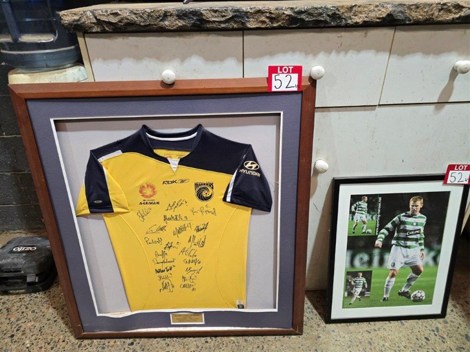 2 x Framed Sports Memorabilia