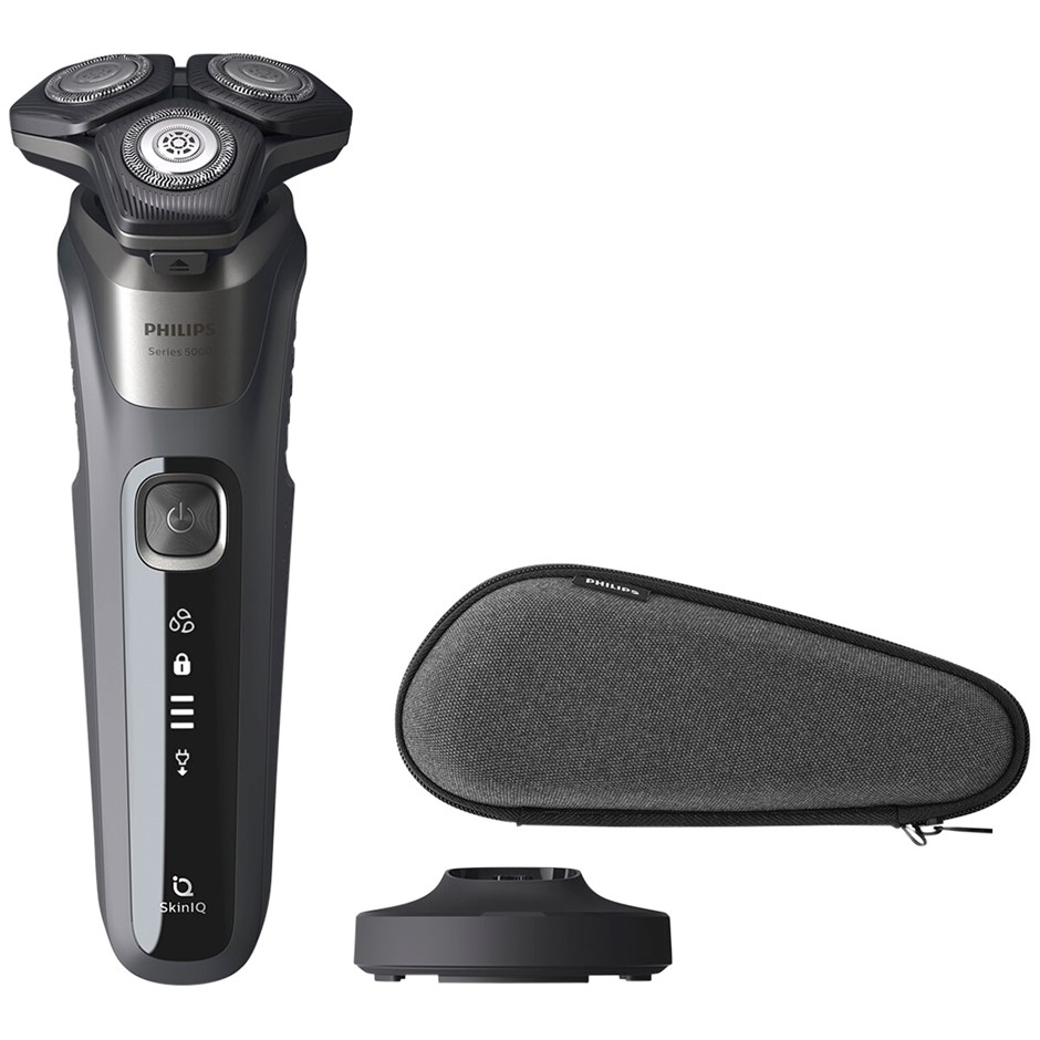 PHILIPS Shaver Series 5000 SkinIQ, Black Handle, Model S5587/39. NB: Used.