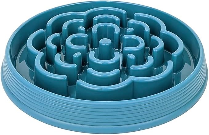 Barkley & Bella Dog Slow Chow Feeder Teal Large, 33cm - Healthy Eating Pet