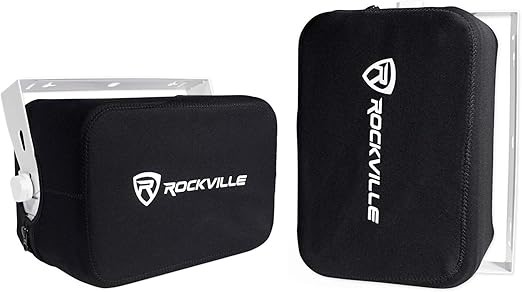 2 Rockville RWBC65S Neoprene Covers for Select 6.5" Outdoor/Patio/Boat Spea