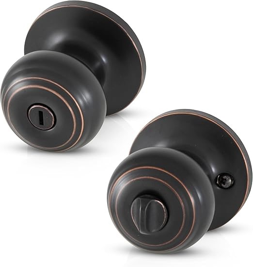 Honeywell Safes & Door Locks - Bedroom Door Knob with Lock and Key - Lockin