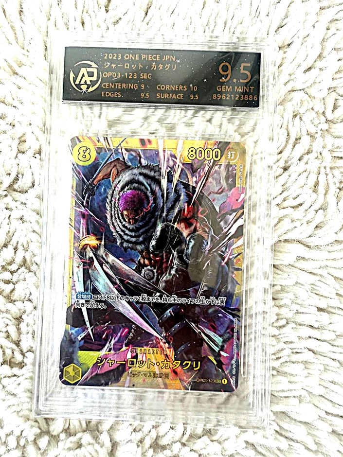 2023 One Piece TCG Charlotte Katakuri OP03-123 SEC AP 9.5