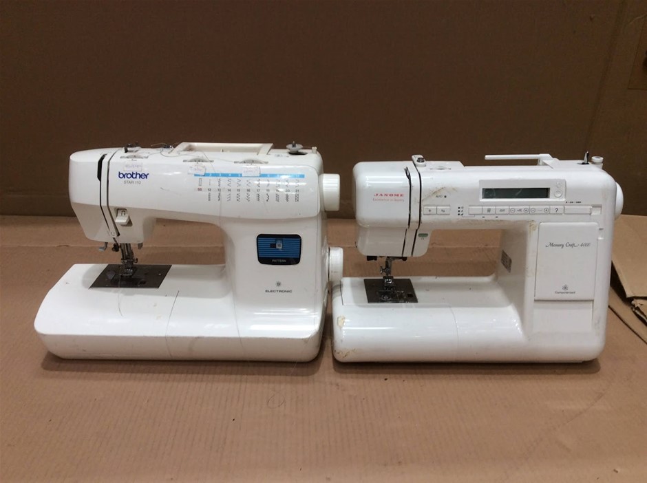 Brother Star 110 Sewing Machine + Janome Memory Craft 4000 Sewing Machine
