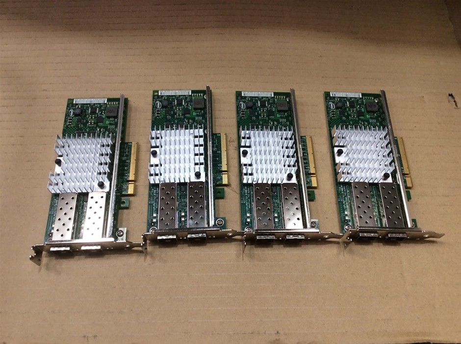 Intel X520-SR2 Dual Port 10Gb SFP+ Network Adapter (Lot of 4)