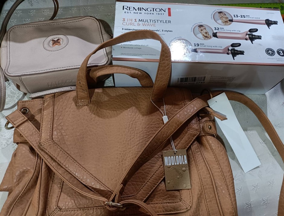 Mooloola Bag New, MIMCO bag Used,Remington 3 in 1 multi styler as New