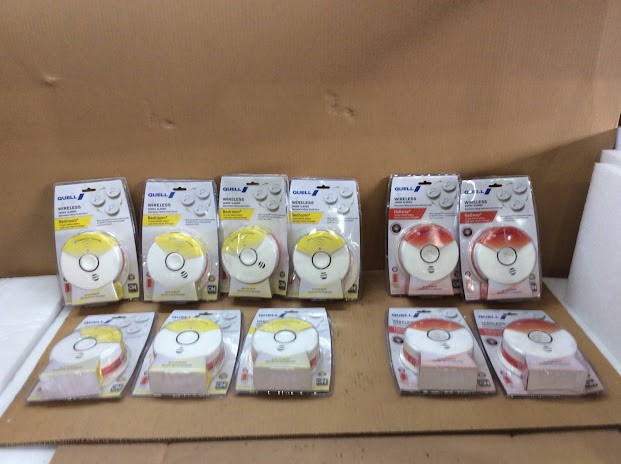 Quell Q4000LDCS-WCH&Q4000DCS-WCB Wireless Smoke Alarms - New (Lot of 11)