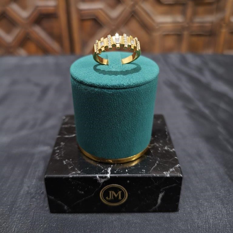 22K/Italy Gold Filled Ring(stamped 22K/Italy)Warranty Quality-7US