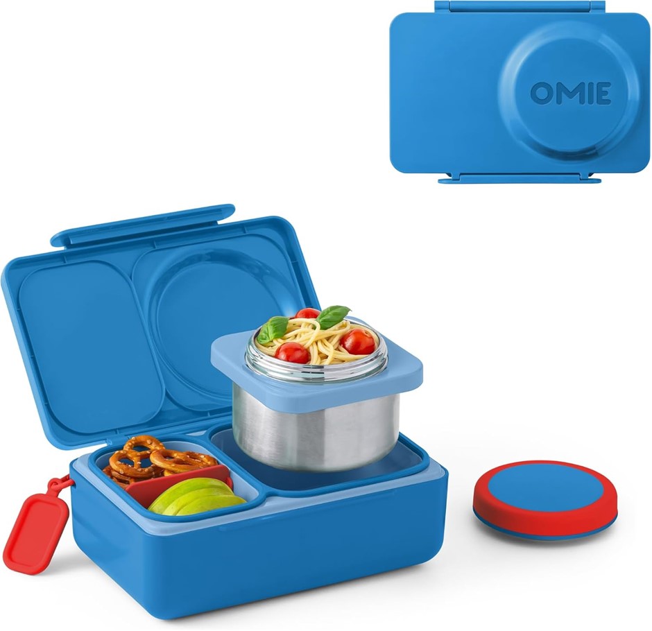 OMIE Omiebox Up Hot & Cold Bento Box, Cosmic Blue.