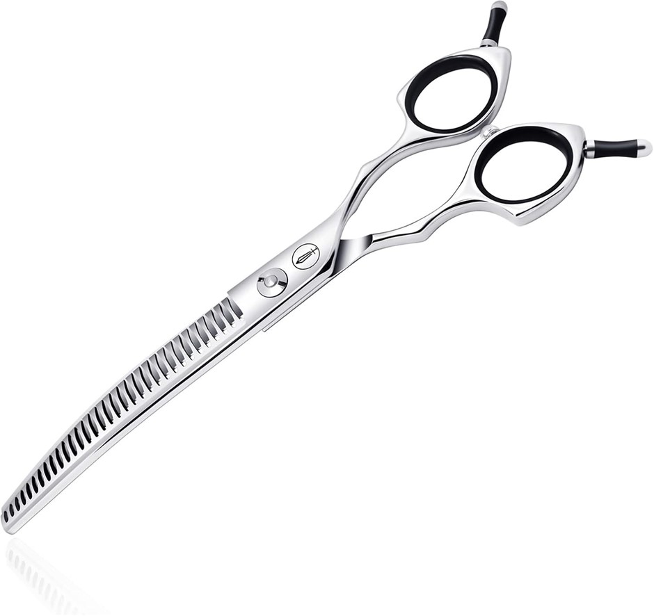 HASHIMOTO Curved Chunkers Shears 33 teeth, 7.0 Inch, 65% Thinning Rate, Lig