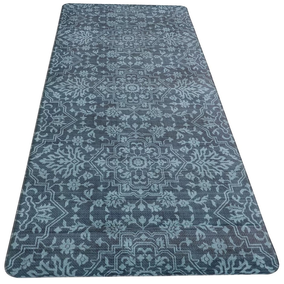 2 x SERELENA Wellness Mat Long Kitchen Runner, Castle Hill Navy. NB: minor