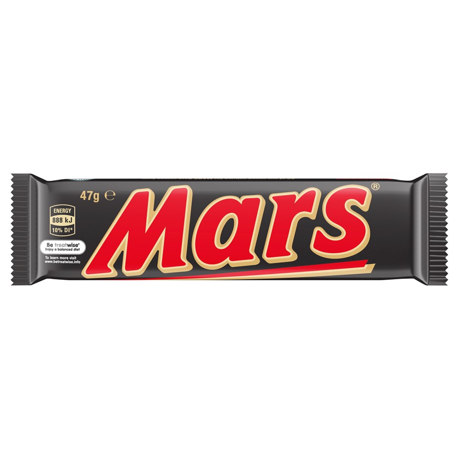 36 x MARS Chocolate Bar, 47g. Best Before: 08/2026.