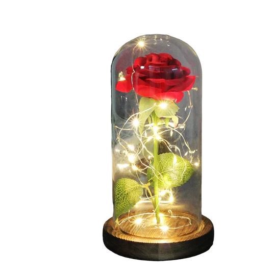 Beauty and the Beast Eternal Rose in Glass