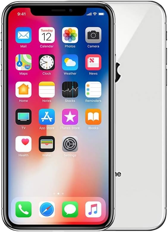 Apple iPhone X Silver 64GB. S/N: G0NVPDRAJCLG. NB: Minor Use, Not In Origin