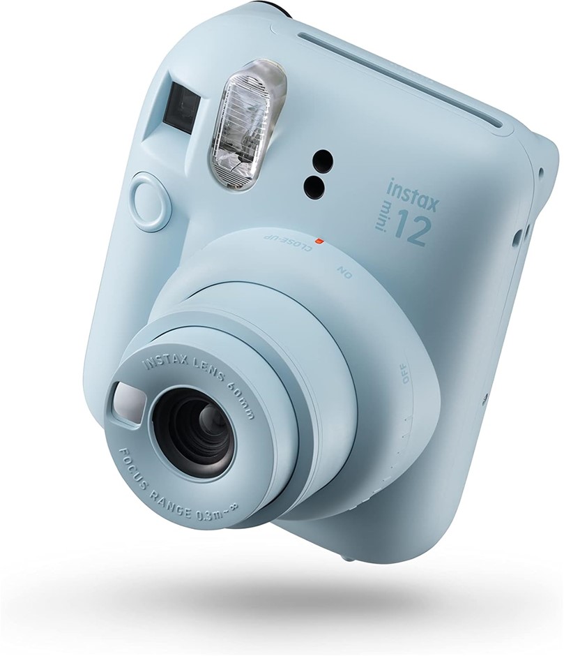 INSTAX Fujifilm Mini12 Instant Camera, Pastel Blue.