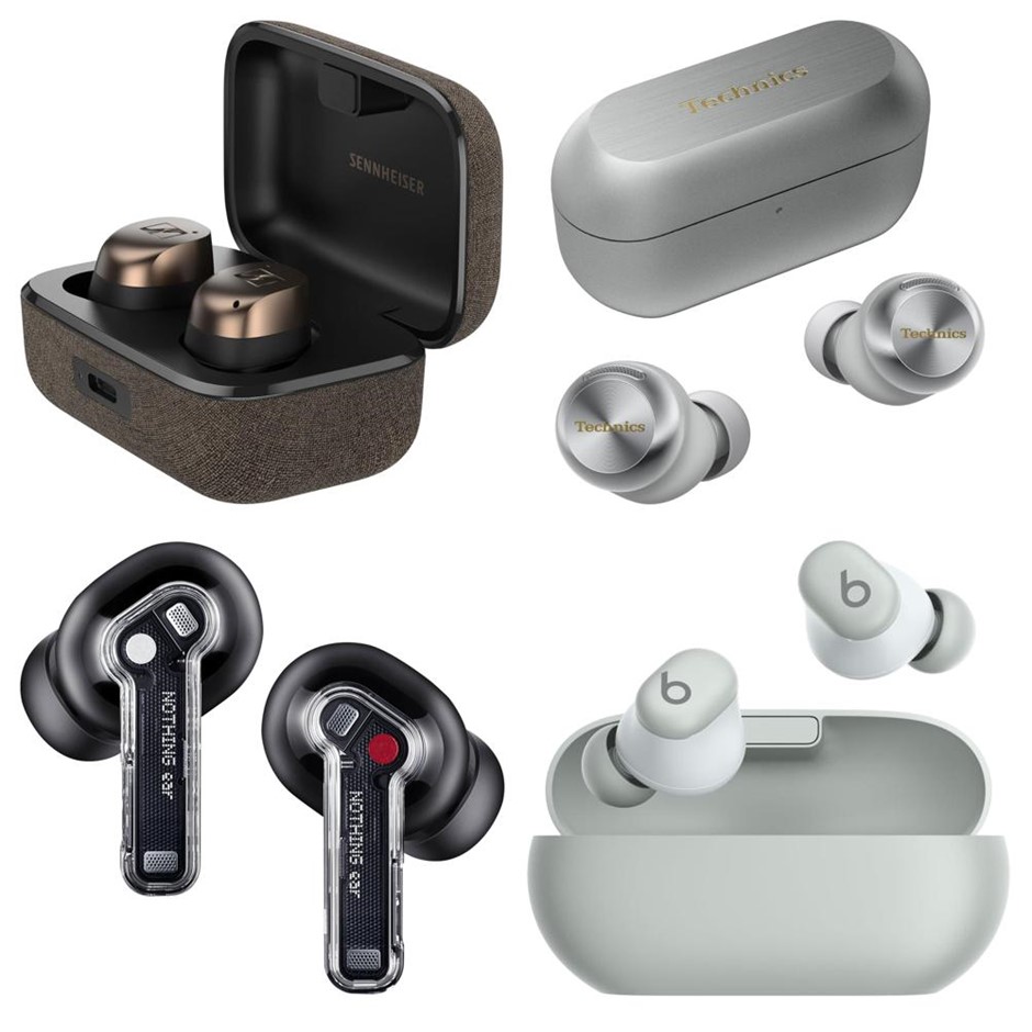 4 x Assorted Wireless Earbuds. 1 x SENNHEISER MOMENTUM True Wireless 4 ANC