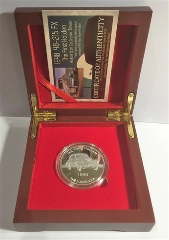 1 OZ 1948-215 FX, The First Holden Coin/token Finished in 999 Fine Silver