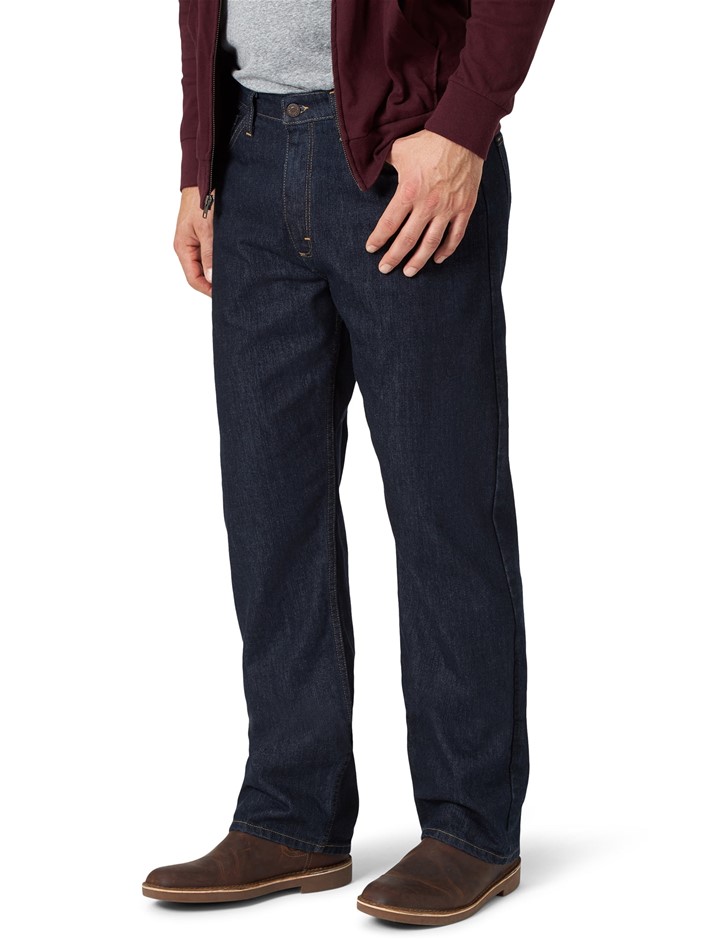 SIGNATURE Men's Jeans, Size 36x32, Dark Blue.