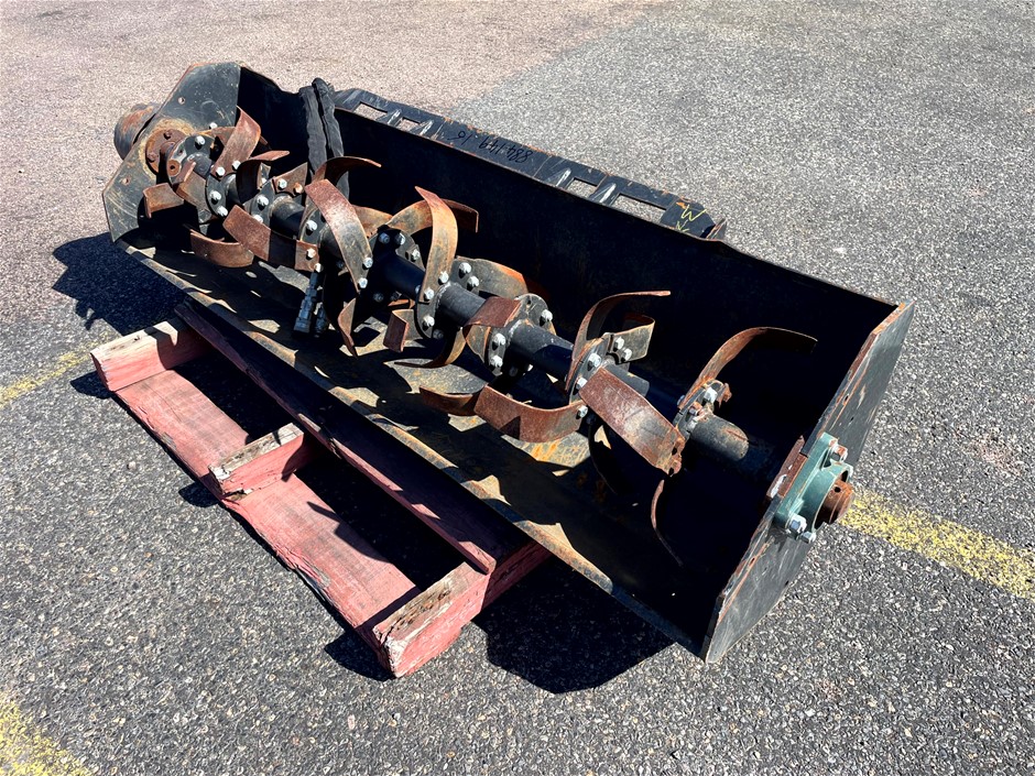<p>Skid Steer Rotary Tiller Attachment</p>