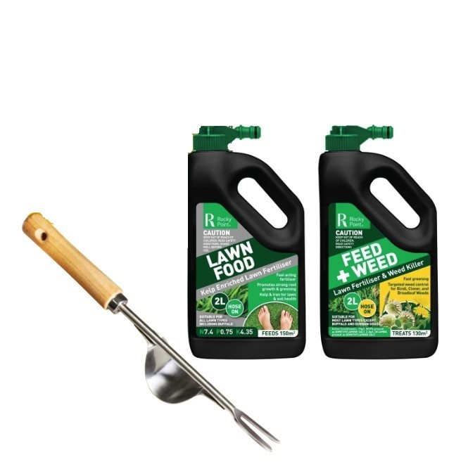 ROCKY POINT 3pc Lawn Care Kit.