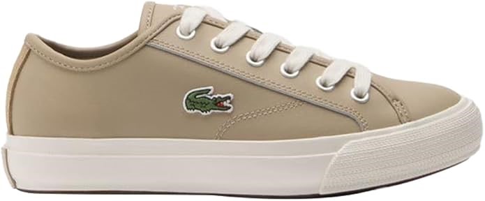 LACOSTE Women's Backcourt 224 1 CFA Sneaker, US10/EU42, Light Brown/Off Whi