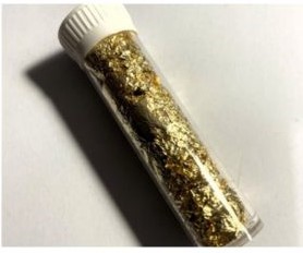 Vial full of Gold Leaf/Flake