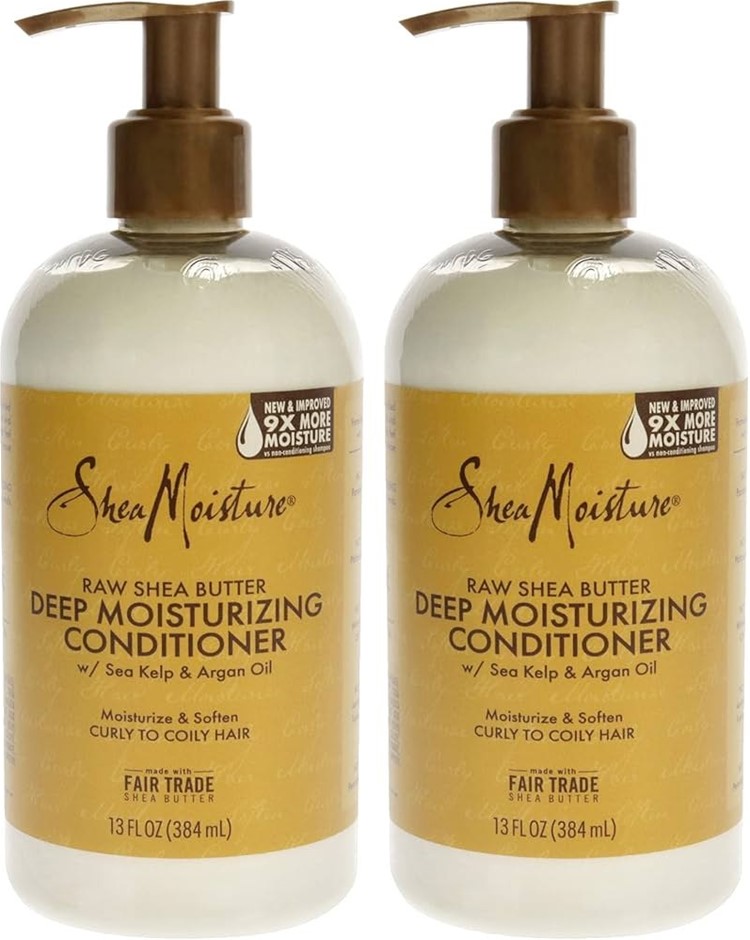 2 x SHEA MOISTURE Raw Shea Butter Restorative Conditioner, 384ml