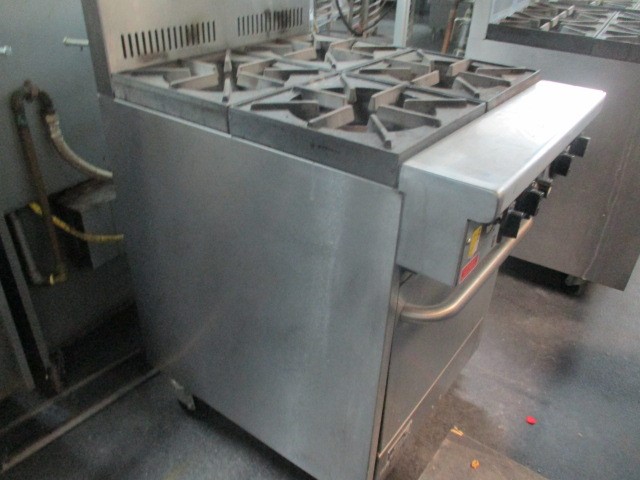 Goldstein 4 Burner Gas Stove and Oven, Stainless Steel