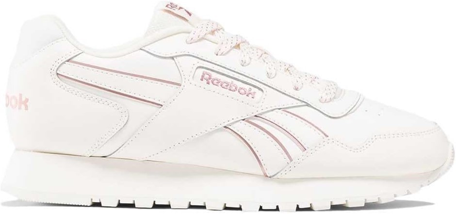 REEBOK Women's Glide Sneaker, Chalk/Pink Stucco/Chalk, Size 11 US/EU 42.5 (