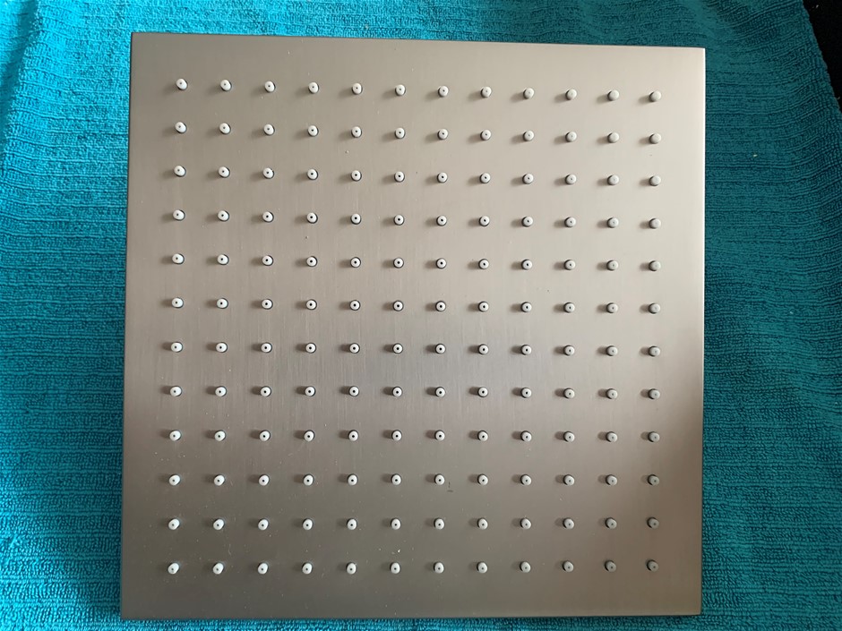 New in Box Graphite Shower Head (No Arm), 200mm