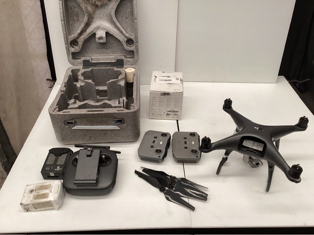 <p>DJI Drone And Box With 2x Remote Controls </p>