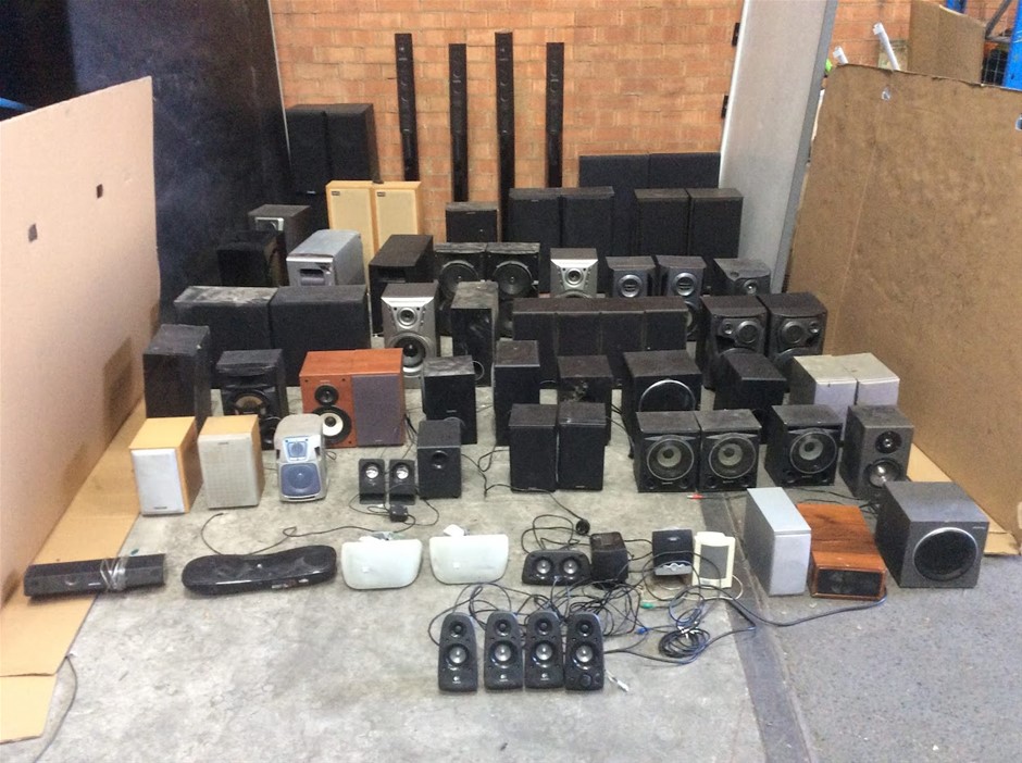Mixed Brand Bookshelf Speakers, Subwoofers & Home Audio Speaker Systems