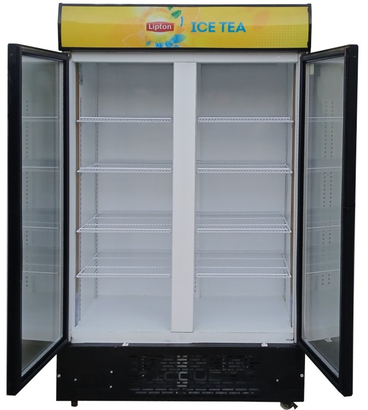 Unilever Double Glass Door Upright Display Fridge