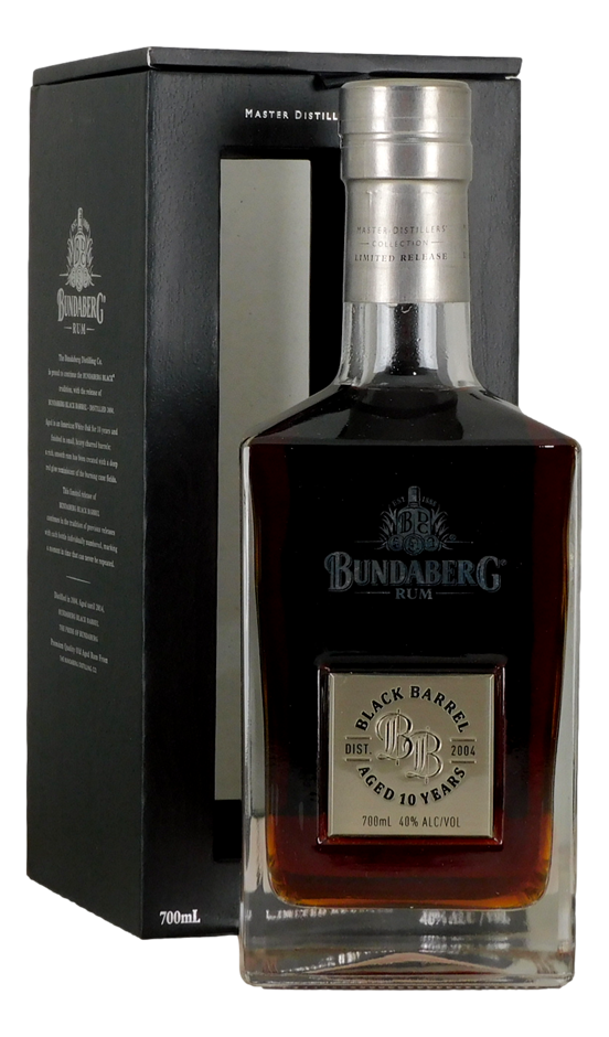 Bundaberg Rum M.D.C. Black Barrel - Aged 10 Years 2004 (1x 700mL), QLD.