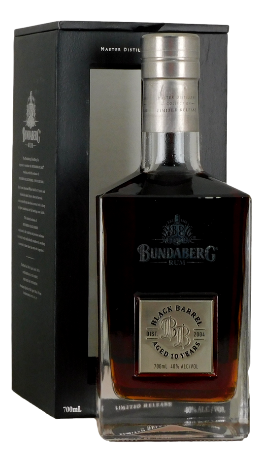 Bundaberg Rum M.D.C. Black Barrel - Aged 10 Years 2004 (1x 700mL), QLD.