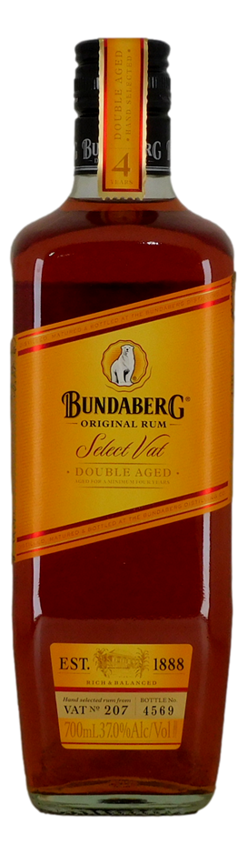 Bundaberg Rum Select Vat - Double Aged Rum - Vat 207  2012 (1x 700mL), QLD.