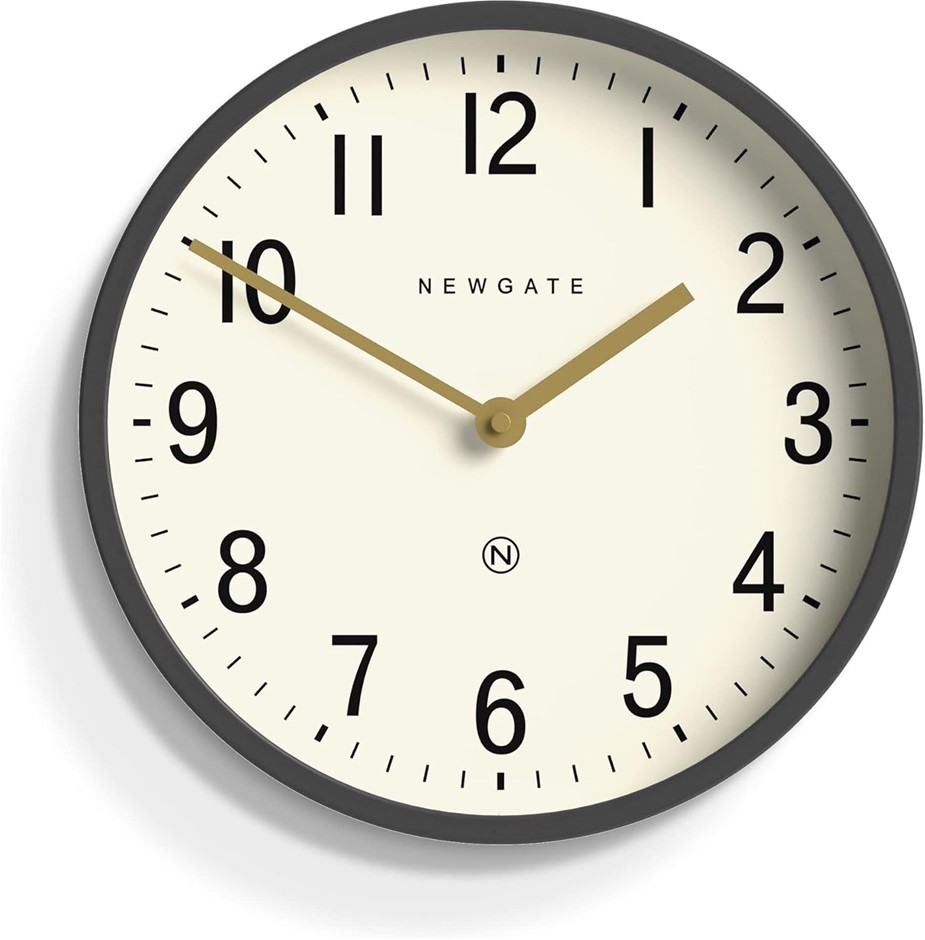 NEWGATE Master Edwards Clock, Blizzard Grey.